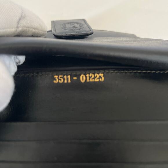 FENDI Penguin Strips Vintage Wallet Purse Canvas Leather Brown - Picture 10 of 13